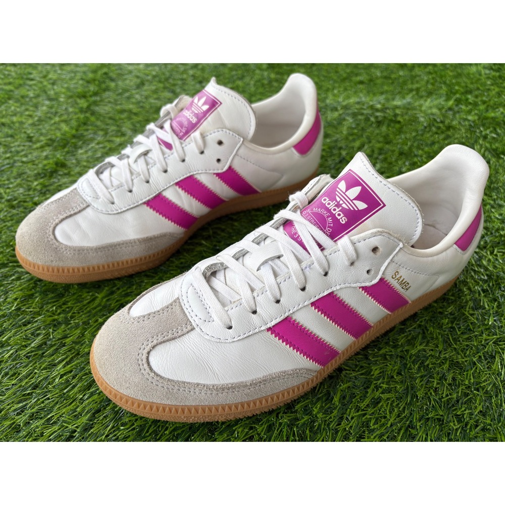 Adidas Samba OG White Lucid Pink Gum IH2873 Womens 8.5 Kids 7 Sneakers